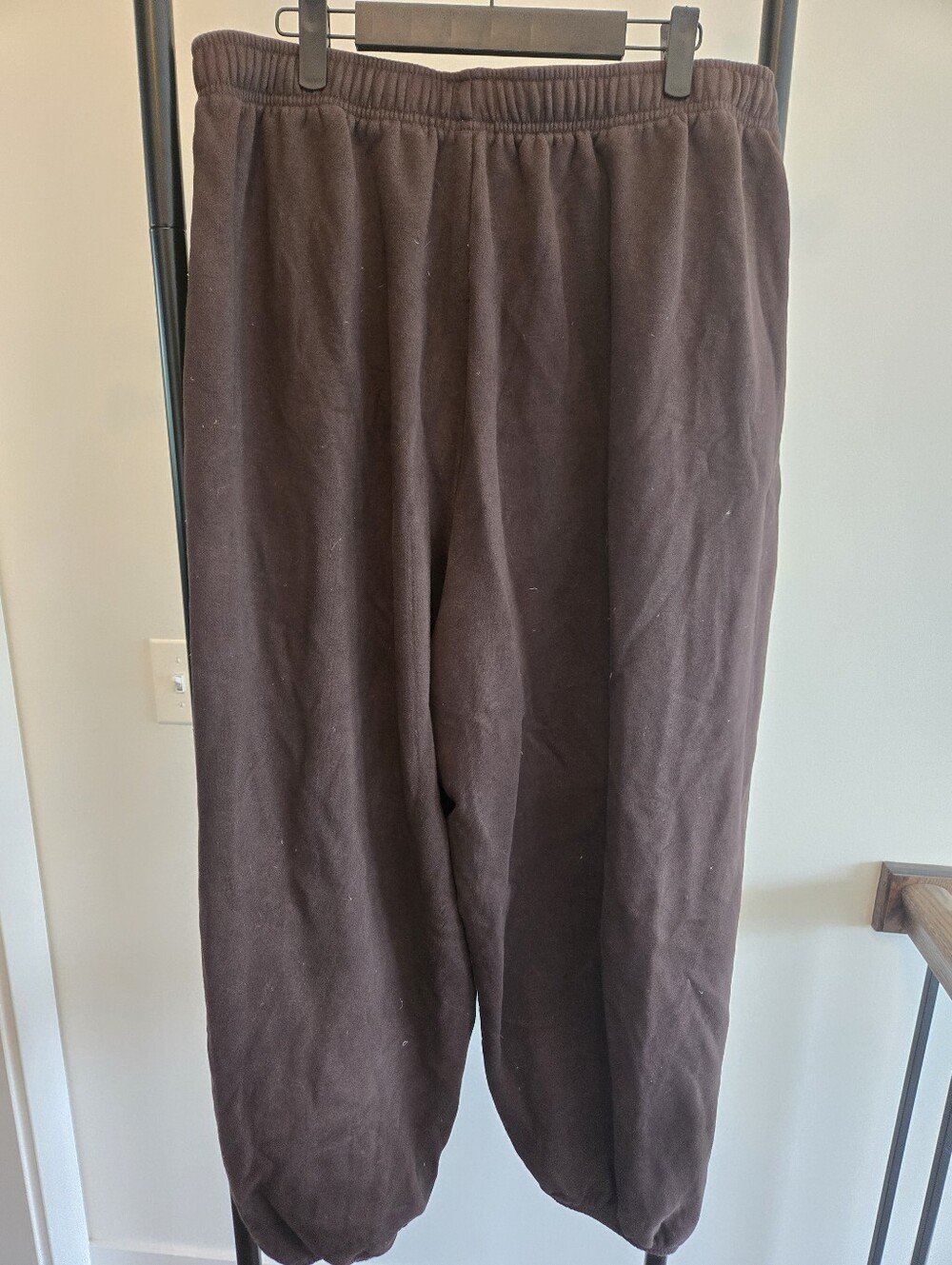 Aerie OFFLINE Brown Fleece Baggy Fit Jogger Sweatpants XL Women - Picture 4 of 6